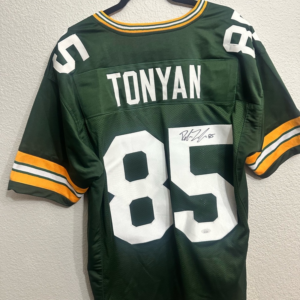 SIGNED ROBERT TONYAN GREEN BAY PACKERS JERSEY